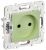 Розетка 1гн без З/К с/у мятный механизм 10А SK-R02M SKANDY IEK (1/10/100)