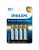 Элемент питания LR6 (АА) алкалиновый Premium 4шт Philips (4/48)