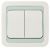Makel Mimoza бел/сер выключатель  2кл