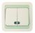 Makel Mimoza бел/сер выключатель  2кл с подсв.