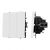 ARL NOBE Выключатель 3 кл софт-тач белый кварц SWT-MK03-SFPL-WH (250V, 10A) (Arlight, -)