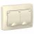 Розетка 2гн с З/К с крыш. шторки с/у молочный 16А IP44 Blanca Systeme Electric (1/5)