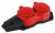 Колодка 2гн с З/К красная каучук с крышкой IP44 KX-2e-RED-IP44 ЭРА (1/80)