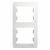 Рамка 2гн белый вертикальная Glossa Systeme Electric  (1/30/150)
