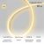 Гибкий неон LED SMD, форма - D, 16x16 мм, теплый белый, 120 LED/м, буxта 50 м