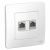 Розетка 2гн комп+комп RJ45+RJ45 с/у белый кат.5е Blanca Systeme Electric Розетка 2гн комп+комп RJ45+RJ45 с/у белый кат.5е Blanca Systeme Electric