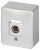 Розетка ЭРА Эксперт 11-3201-03 TV одиночная, IP20, ОУ, алюминий Розетка ЭРА Эксперт 11-3201-03 TV одиночная, IP20, ОУ, алюминий