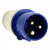 Вилка переносная силовая ССИ-023 2Р+РЕ 32А 220В синий IP44 EKF (1/10/60) Вилка переносная силовая ССИ-023 2Р+РЕ 32А 220В синий IP44 EKF (1/10/60)