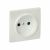 Валенсия лицевая панель розетки 1-местной б/з 10 А жемчуг с защ. штор. EKF PROxima