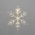 Светодиодная подвесная фигура Снежинка на металлическом каркасе, цвет теплый белый NEON-NIGHT