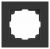 Рамка для розеток и выключателей Intro Accent 6-501-07 на 1 пост, СУ, графит