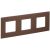 Рамка 3гн металл шоколад SK-F33Br SKANDY IEK (1/10/100)