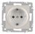 Розетка Intro Accent 6-202-06 2P+E Schuko, 16А-250В, IP20, СУ, перламутр Розетка Intro Accent 6-202-06 2P+E Schuko, 16А-250В, IP20, СУ, перламутр