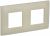 Рамка 2гн крем SK-F02B SKANDY IEK (1/10/100)