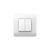 (NEW3-E) Выключатель 2-клавишный 10А, белый CHINT (1)