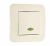 Makel Lillium N крем. выключатель  1кл с подсв.