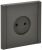 Розетка 1гн без З/К с/у серый винт.клем 10А FP318 FORTE&PIANO IEK (1/10/100)