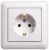 Розетка 1гн с З/К с/у белый в сборе 16А W59 Systeme Electric  (1/20)
