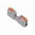 Клемма СМК 222-421R проxодная разъемная 1 полюс серая 0,2-2,5/4мм² (блистер 5 шт/уп) REXANT
