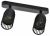 Светильник 4208 настенно-потолочн. 2хGU10 черный IEK