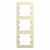 Рамка 3гн крем вертикальная Glossa Systeme Electric (1/15)