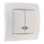 Makel Lillium N бел. выключатель  2кл с подсв.