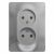 Розетка 2гн без З/К с/у алюминий в сборе 16А Glossa Systeme Electric (1/15) Розетка 2гн без З/К с/у алюминий в сборе 16А Glossa Systeme Electric (1/15)