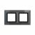 Рамка 2-пост. цвет серый металл горизонт. и вертик., Avanti DKC Рамка 2-пост. цвет серый металл горизонт. и вертик., Avanti DKC