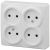 Розетка 4гн без З/К о/у белый 16А IP20 11-2210-01 Эксперт ЭРА (12/120/1920)