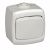 Переключатель 1-клавиш. в сборе 6А 220-250В о/у белый глянц. IP44 SE Рондо