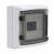 Корпус распред. шкафа 1двер. пластик серый 215мм 210мм 103мм с монтажной платой IP65 DKC