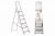 Стремянка алюминиевая СА6, 6 ступеней, усиленный профиль h=1210 мм, Народная Стремянка алюминиевая СА6, 6 ступеней, усиленный профиль h=1210 мм, Народная