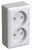 Розетка 2гн без З/К шторки о/у белый 16А IP20 Хит Systeme Electric  (1/112)