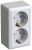 Розетка 2гн с З/К шторки о/у белый 16А IP20 Хит Systeme Electric  (1/84)