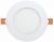 Панель светодиод круглая RLP 7Вт 4000К 300Лм 120/105мм белая IP20 ДВО 1602 IEK (1/50)