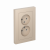 Розетка 2гн без З/К с/у песочный в сборе AtlasDesign Systeme Electric (1/15)