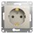 Розетка 1гн с З/К с/у молочный механизм 16А Glossa Systeme Electric  (1/10)