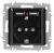 Розетка Intro Accent 6-410-05 , P+E Schuko со шторками, 16А-250В + 2хUSB, IP20, СУ, антрацит Розетка Intro Accent 6-410-05 , P+E Schuko со шторками, 16А-250В + 2хUSB, IP20, СУ, антрацит