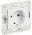 Розетка 1гн с З/К шторки с/у белый арктический механизм безвинт.клем 16А SK-R06W SKANDY IEK (1/10/100)