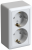 Розетка 2гн с З/К шторки о/у белый изол.пласт. 16А IP20 Хит Systeme Electric  (1/84)