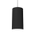 Светодиодный светильник VARTON DL-Roll подвесной 9 Вт 4000 K 90х170 мм RAL9005 черный муар с рассеивателем опал