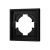 Рамка пластиковая FRM-TENDO-SFPL-1-BK (Arlight, Матовый черный) Рамка пластиковая FRM-TENDO-SFPL-1-BK (Arlight, Матовый черный)