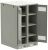 ITK LINEA B Шкаф (пустой) 1450х900мм дверь двуст. мет. сер.