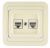 Розетка 2гн комп+комп RJ45+RJ45 с/у крем Mimoza Makel