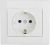 Розетка 1гн с 3/К с/у белый IP20 Defne Makel (1/12/120)