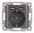 Розетка Intro Accent 6-410-09 P+E Schuko со шторками, 16А-250В + 2хUSB, IP20, СУ, титан Розетка Intro Accent 6-410-09 P+E Schuko со шторками, 16А-250В + 2хUSB, IP20, СУ, титан