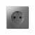 Розетка 1гн с З/К с/у сталь механизм 16А ArtGallery Systeme Electric (1/5/20)