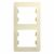 Рамка 2гн крем вертикальная Glossa Systeme Electric  (1/30/180)