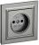 Розетка 1гн без З/К с/у сталь в сборе 10А РСР10-1-0-БрС BRITE IEK (10/100) Розетка 1гн без З/К с/у сталь в сборе 10А РСР10-1-0-БрС BRITE IEK (10/100)