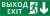 Пиктограмма ДСО-101-IP65-Н "Выход Фигура - вниз 1"